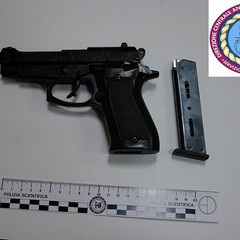 Le armi sequestrate dalla Polizia di Trani