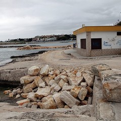 Il rudere del trabucco al monastero di Colonna