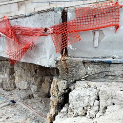 Il rudere del trabucco al monastero di Colonna