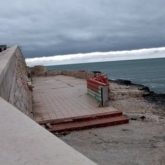 Il rudere del trabucco al monastero di Colonna