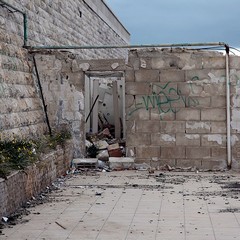 Il rudere del trabucco al monastero di Colonna