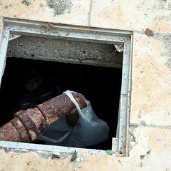 Il rudere del trabucco al monastero di Colonna