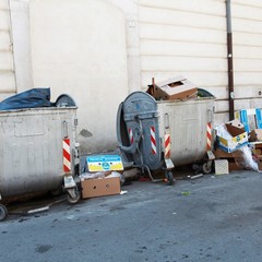 Trani, cassonetti stracarichi e rifiuti per strada