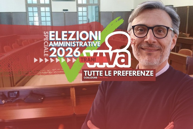 Elezioni amministrative Trani 2026, i voti per i candidati della coalizione di Marco Galiano