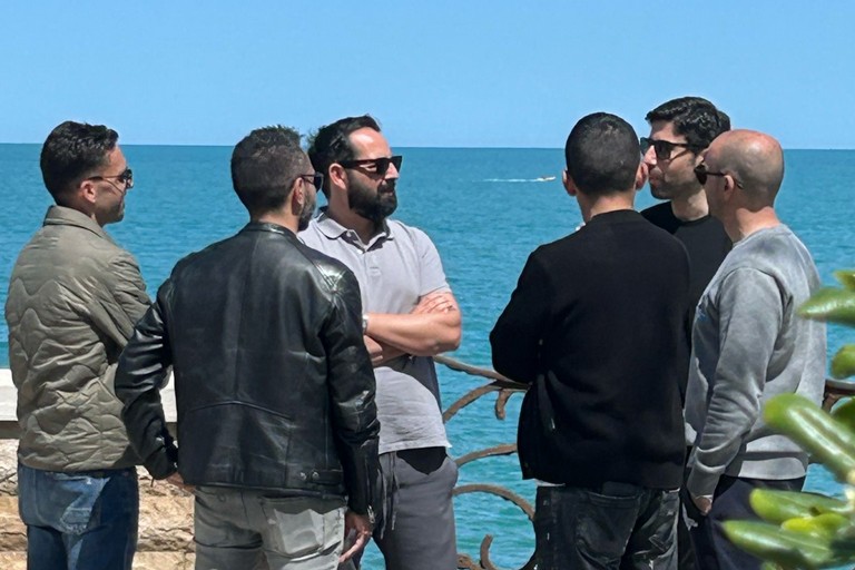 Luciano Pace, assieme all'attuale società tranese