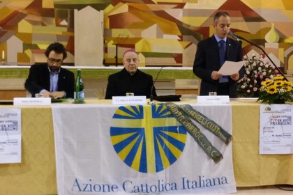 Azione Cattolica - presidente Mario Truffelli (a sin)