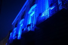 Giornata europea della sindrome X fragile, Palazzo Beltrani s'illumina di blu