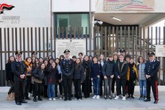 Gli studenti del De Sanctis in visita al Comando provinciale dei Carabinieri