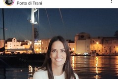 ll saluto dal porto di Trani della modella  Fernanda Lessa