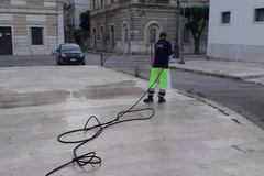 Pulizia e lavaggio in piazza XX Settembre, la soddisfazione di Landriscina (Duc)
