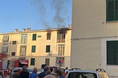 Incendio in un appartamento in piazza Cesare Ricco