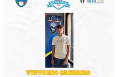Vittorio Sansaro dalla Soccer Trani al Lecce, per sognare in grande