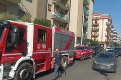 Principio d'incendio in un appartamento in corso Alcide de Gasperi, nessun danno e ferito