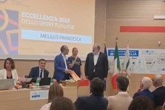 La giovane tranese Francesca Melillo premiata tra le eccellenze sportive del 2023 in Puglia