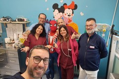 L'associazione Falchi Trani fa visita ai bambini del reparto pediatrico dell'ospedale di Bisceglie