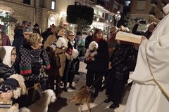 Amore e coccole nella benedizione di tanti cani (e qualche micio!) davanti alla chiesa di San Rocco