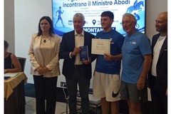 Il Ministro Abodi incontra i giovani talenti pugliesi: presente anche il tranese Gabriele Belardi