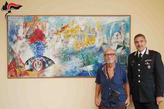 L'artista Michele Roccotelli dona dipinto al Comando Provinciale Carabinieri della Bat