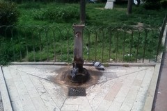 La fontana di piazza Albanese a Trani desta preoccupazione nei residenti