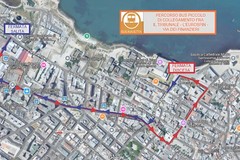 Addio alle auto in Piazza Re Manfredi a Trani: scatta il piano mobilità per il Tribunale. Navette AMET e parcheggi alternativi per evitare la paralisi