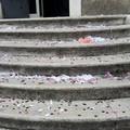Riso e coriandoli sulla scalinata del Comune, in ospedale un 60enne