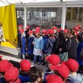 Gli alunni della Petronelli celebrano la "Giornata del Mare " con il rilascio di due tartarughe