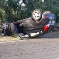 Incidente sull'Andria-Bisceglie: auto ribaltata, coniugi feriti