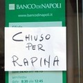 Rapina in banca all'Intesa San Paolo di Trani