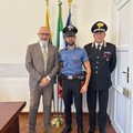 Eroe in vacanza a Trani, ma il senso del dovere non riposa, il Carabiniere Rosito premiato a Subiaco