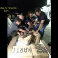 1.200 kg di Hashish destinati al mercato pugliese, maxi sequestro a Bari