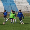 La Soccer Trani si allena allo stadio comunale prima della partenza per Forte dei Marmi