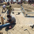 Spiaggia di Colonna, in corso i lavori di ristrutturazione della pedana