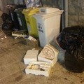 Piazza Longobardi, cassonetti dentro e fuori stracolmi di rifiuti