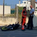 Auto contro moto in via Martiri di Palermo, un ferito