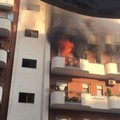 Fiamme da un appartamento in via Ugo la Malfa: nessun ferito grave