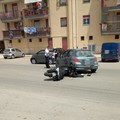 Scontro tra auto e moto in via Superga: un ferito