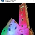 La Cattedrale di Trani si illumina con il tricolore