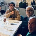 L'allenatore del Foggia  Zdenek Zeman a pranzo a Trani