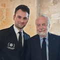 Bel calcio e grande cinema a Trani: ieri Aurelio de Laurentiis in Città