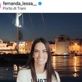 ll saluto dal porto di Trani della modella  Fernanda Lessa
