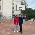 Trani Sociale ripara il campetto di basket  "Peter Pan "