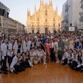 ll tranese Giuseppe Verzicco maestro di musical in  "On dance " di Roberto Bolle in Piazza Duomo a Milano
