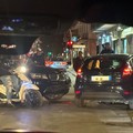 Impatto tra un suv e una utilitaria all'incrocio tra via Maiorano e Corso Imbriani