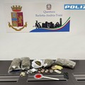 A Trani un arresto  della Polizia di Stato per detenzione di cocaina, hashish e marijuana