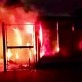 Incendio al campo sportivo V. Povia: a fuoco un container spogliatoio