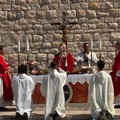 Crocifisso di Colonna, primo atto: la solenne celebrazione sul Sagrato del Monastero