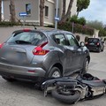 Incidente tra auto e moto in via Arno a Trani, ferito il motociclista