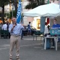 Piazza San'Agostino, penultima tappa del tour di Tomasicchio
