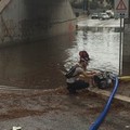 Pozzopiano, sottovia allagato e strada bloccata