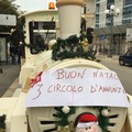 Gli alunni della scuola D'Annunzio a bordo del "Trenino della felicità "